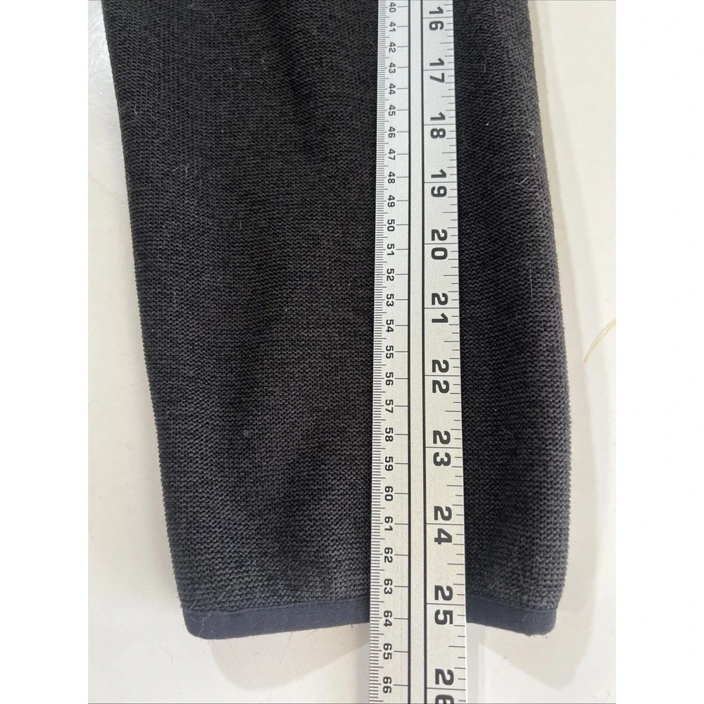 Eddie Bauer‎ Mens XL Black Fleece Snap Neck Pullover Quarter Button Jacket